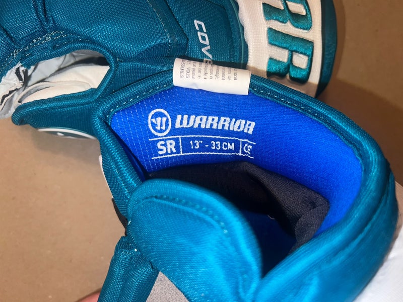 San Jose Sharks Teal Warrior Covert Gloves 13”