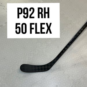 Junior(1x)Right P92 50 Flex 57” PROBLACKSTOCK Pro Black Out Unbranded Pro Stock Nexus Hockey Sticks