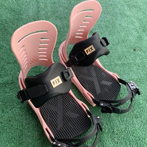 NEW Women's XS Fix Sunset Snowboard Bindings