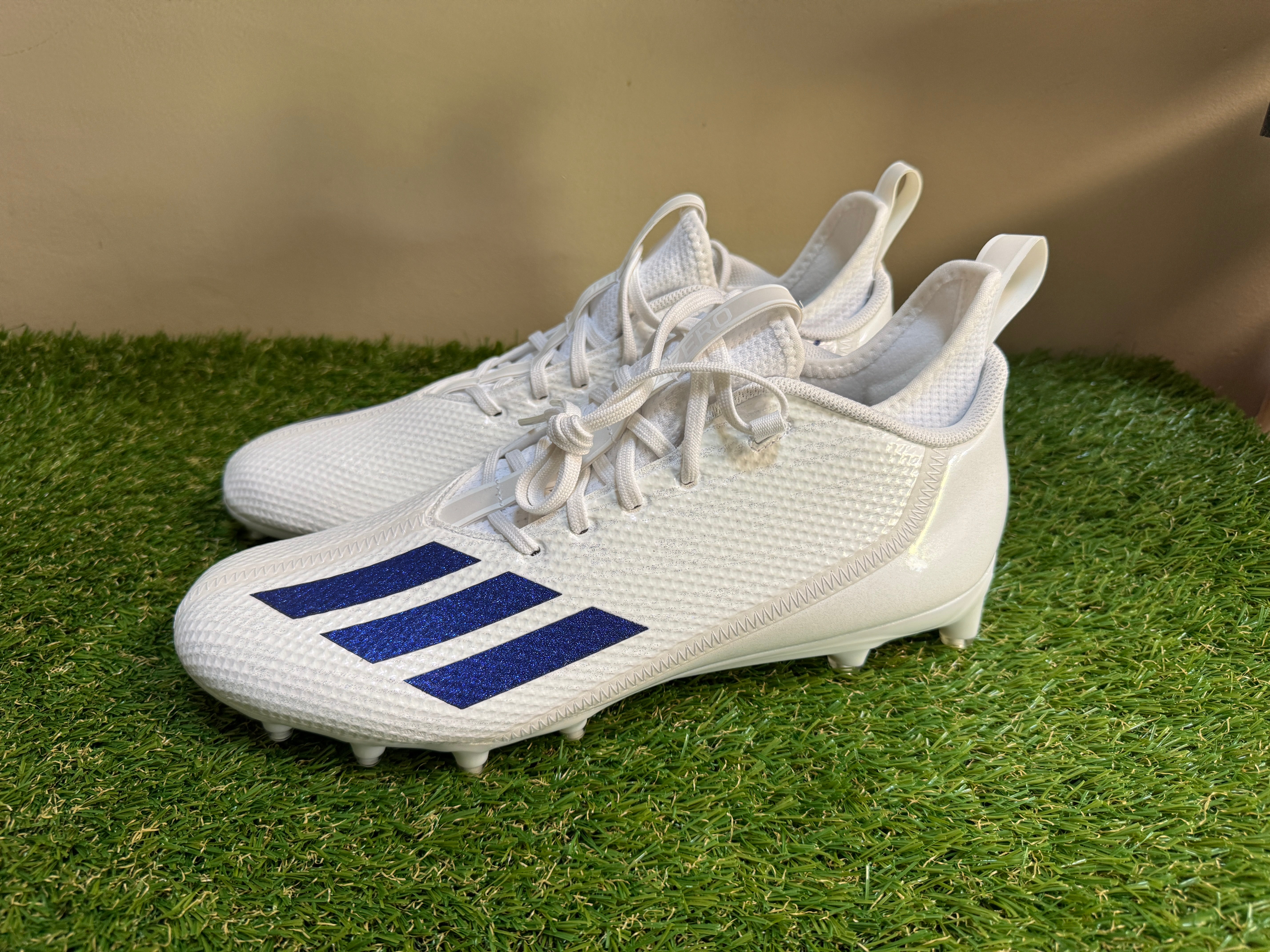 Adidas Adizero Scorch Football Cleats Shoes White Blue HP8753 Men’s Size 13 NEW Adidas Adizero Scorch Football Cleats Shoes White Blue  main image 4