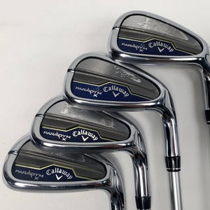 Callaway Paradym X Iron Set 8-PW+GW Aldila Ascent 40g Ladies Graphite Womens RH
