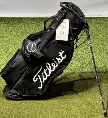 Titleist 2024 Players 4 Stand Carry Golf Bag TB23SX4 Black/White NEW #90584