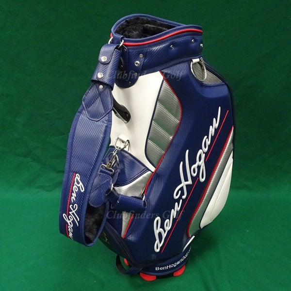 Ben Hogan 10.75" OD Blue/White/Red Golf Staff Bag w/ Raincover