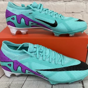 Nike DJ5603-300 Zoom Vapor 15 PRO FG Soccer Cleats Turquoise Fuchsia Black US 11