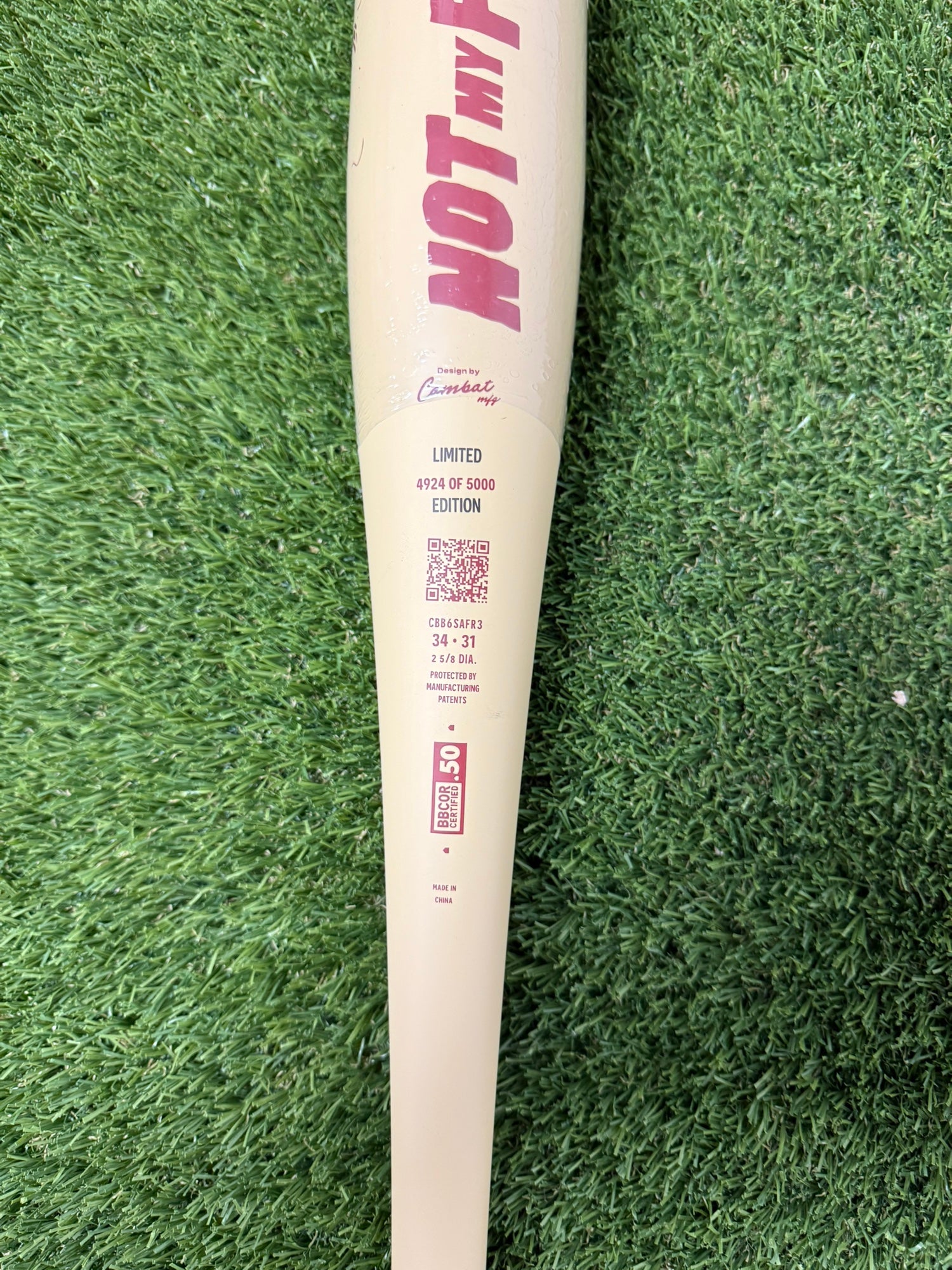Batte De Baseball Combat MFG A1 Spec Rodeo - 34/31 BBCOR - Orange - Occasion