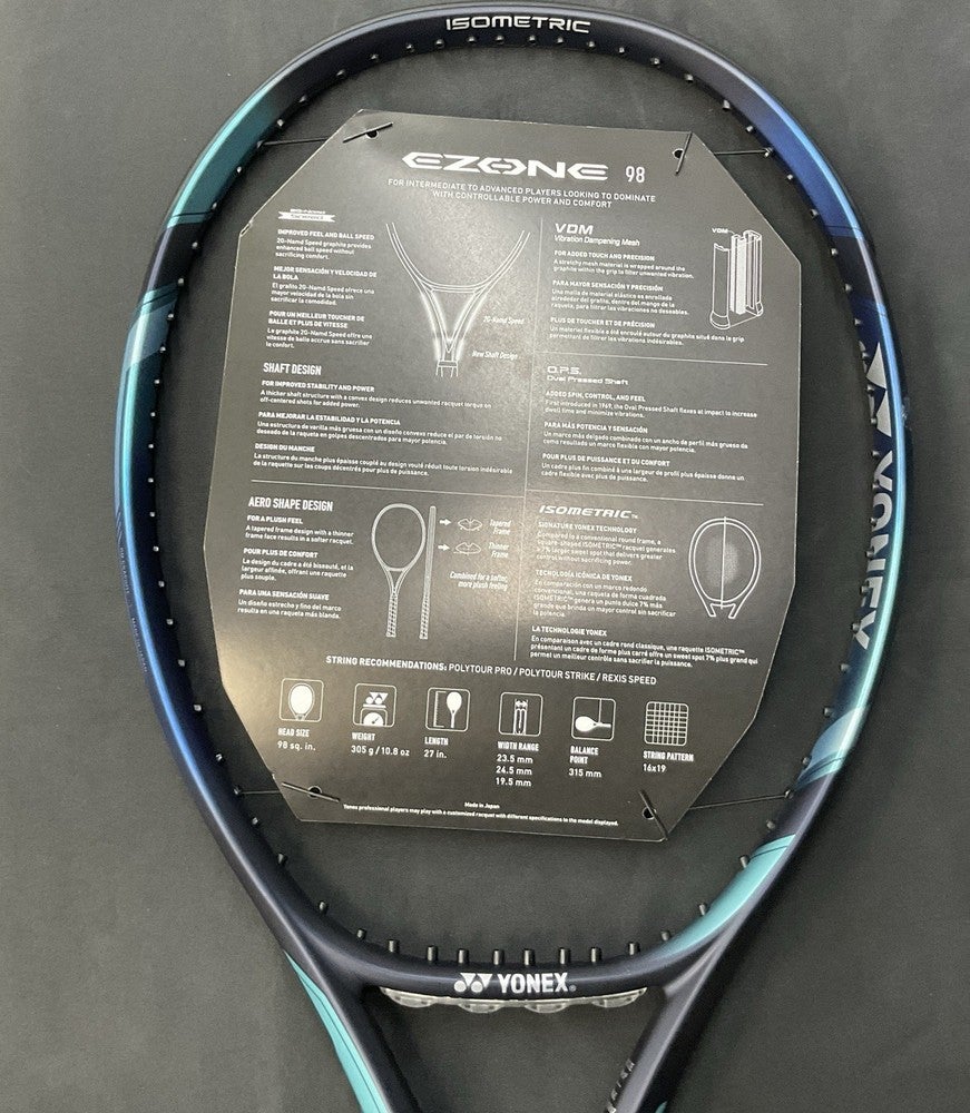 YONEX EZONE 98 グリップ3 NEW Yonex Ezone 98 Lime Green 285g 4 1/8