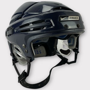 Pro Stock Used Large Nike Bauer 9500 Navy Hockey Helmet
