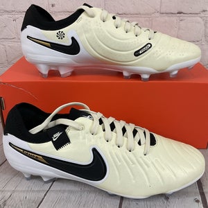Nike DV4333-700 Legend 10 PRO FG Soccer Cleats Lemonade Black Gold US 4.5 W 6