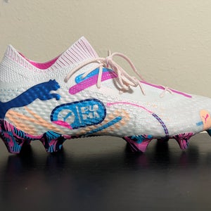Puma Future 7 Ultimate Volume Up FG Men's Soccer Cleats Size 10 White 108072-01
