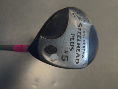 Used Callaway BIG BERTHA STEELHEAD + 5 Wood Graphite/Ladies Golf / Fairway Woods 11708-S000129317