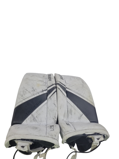 Used Bauer SUPREME S27 Goalie Leg Pads Junior White LG 11708-S000173062