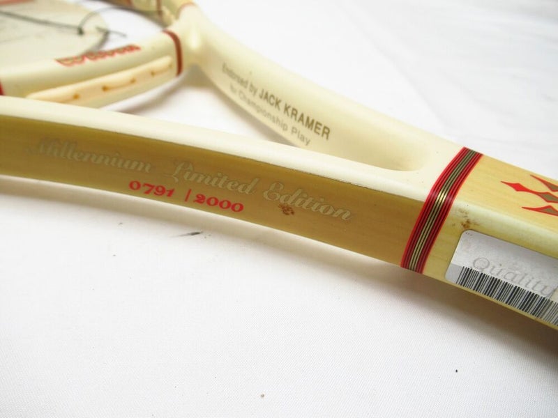 *NOS* WILSON JACK KRAMER AUTOGRAPH MILLENNIUM TENNIS RACQUET (4 1/2) #0791/2000