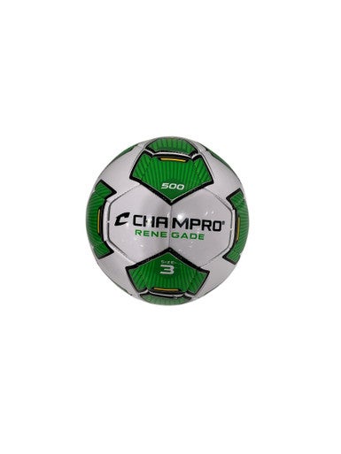 Used Champro RENE GADE 500 All Size Soccer Ball Green 3 11847-S000025202