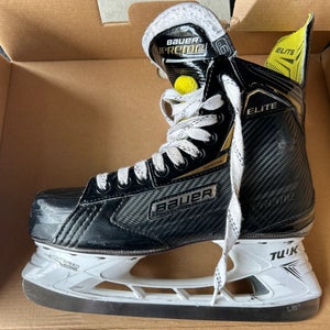 Bauer Supreme Elite Hockey Skates, regular width, size 9, with new LS3 blades (Used)