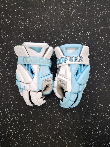 Used Maverik MAVERIK MAX Lacrosse Gloves Mens White MD 11849-S000025947