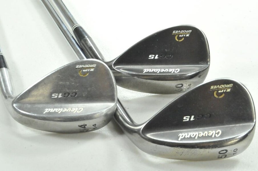 Cleveland CG15 Black Pearl 50*, 54*, 60* Wedge Set Right Traction Steel # 192143