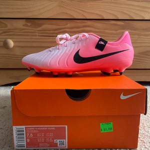 Pink Unisex Size M 7.5 (W 8.5) Nike Tiempo Legend 10 Academy FG/MG Cleats (New)
