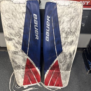Senior Size Medium Bauer Supreme Ice Hockey Goalie Leg Pads