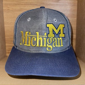 Vintage Michigan Wolverines The Game Snapback Hat Cap 80s 90s Rare