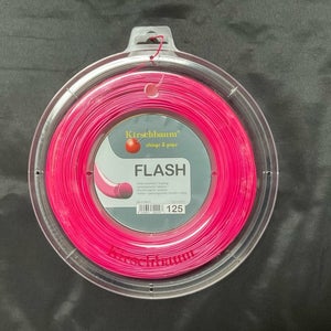 Kirschbaum Flash 17G/1.25mm Pink Tennis String Reel - 200m/660ft