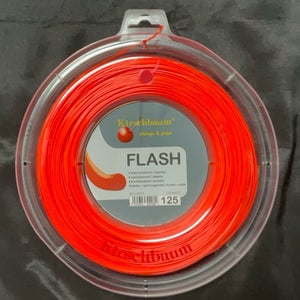 Kirschbaum Flash 17G/1.25mm Orange Tennis String Reel - 200m/660ft
