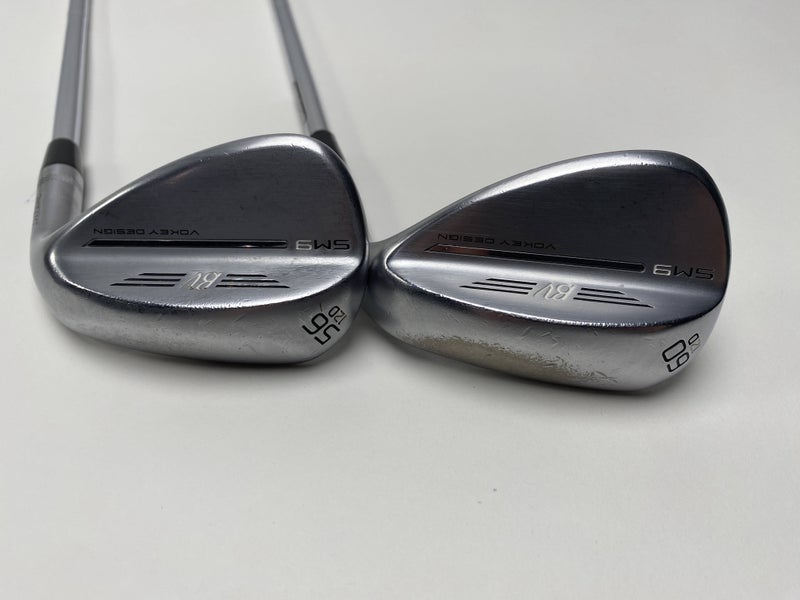 Titleist Vokey SM9 Tour Chrome Wedge Set 56* 12 60* 12 Wedge Steel Mens RH