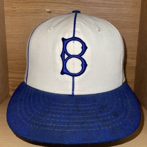 Vintage Roman Pro Brooklyn Dodgers Hat Fitted 7 1/8 Cap Baseball Cooperstown