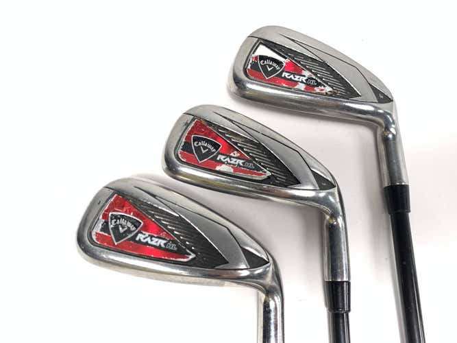 Callaway Razr X HL Iron Set 7-9 75g Regular Graphite Mens RH