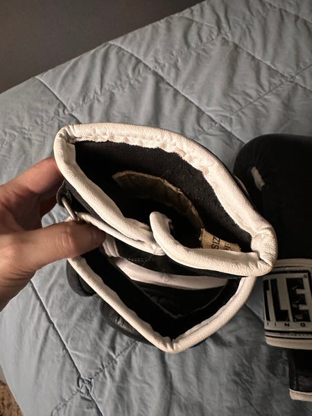 16 Oz Leather Title Boxing Gel Gloves Medium (Used)