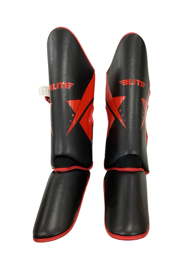 Used Martial Arts Shin Pads Red LG 11613-S000156630