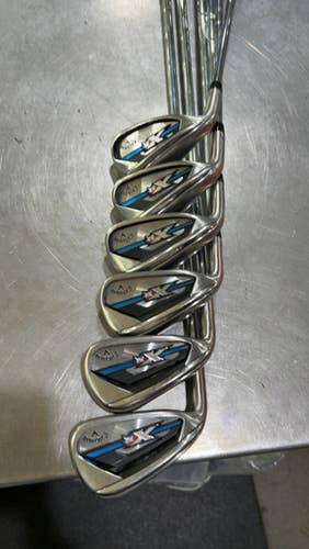 Callaway (Used) Left Hand Men's Regular Flex Steel Shaft Iron Set