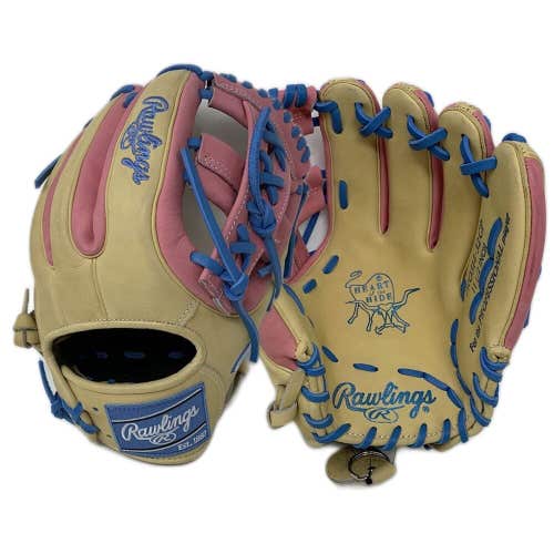 Rawlings Heart of the Hide 11.5 Inch Baseball Glove Single Split Post Web Pink