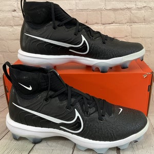 Nike DJ6519-001 Alpha Huarache NXT MCS Baseball Cleats Black White US 14 W 15.5