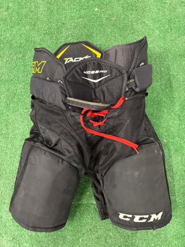 Black Senior Large CCM Tacks 4052 Pro Hockey Pants (Used)
