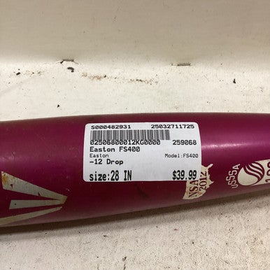 Used Easton FS400 BB/SB Fastpitch Bat 28" 11725-S000482931