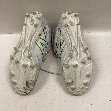 Used New Balance RUSH LAX Cleats Mens White Senior 9.5 11725-S000480329