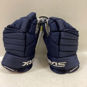 Used STARK HOCKEY GLOVES Intermediate Gloves Navy Blue 12" 11725-S000475896