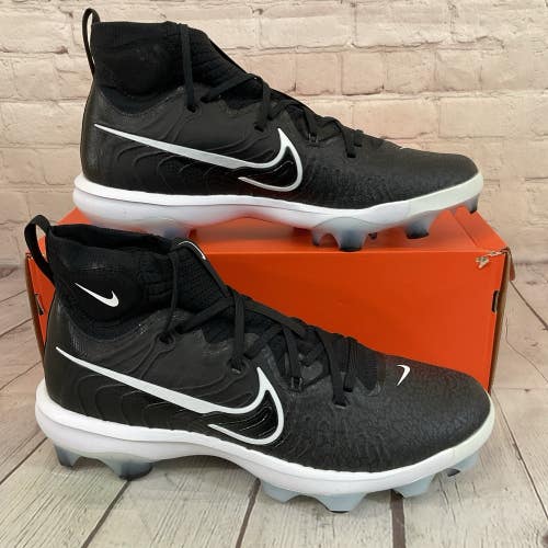 Nike DJ6519-001 Alpha Huarache NXT MCS Baseball Cleats Black White US 12 W 13.5
