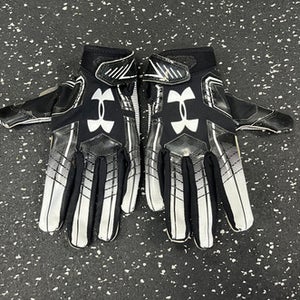 Used Under Armour F6 FB Gloves Black Youth 11849-S000026218