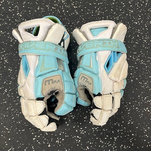 Used Maverik MAX KOOPERS GLOVES Lacrosse Gloves Mens White 13" 11849-S000026217