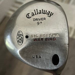 Men's Callaway Big Bertha War Bird Right Handed Driver Regular Flex 9 Loft (Used)