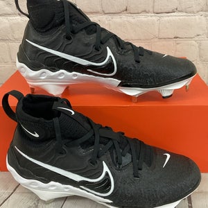Nike DJ6517-001 Alpha Huarache NXT Metal Baseball Cleats Black White US 7 W 8.5