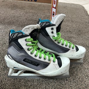 Intermediate Bauer Reactor 4000 Hockey Goalie Skates Size 4.5 (Used)