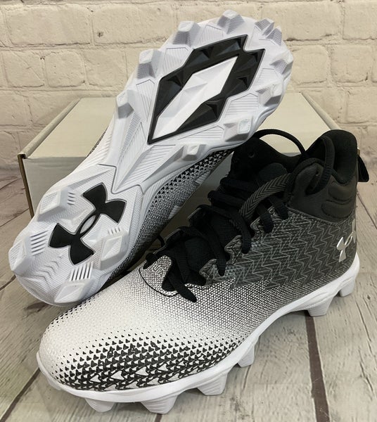 Under Armour 3026339-001 Spotlight FRAN 3 RM Football Cleats Black White US 6.5
