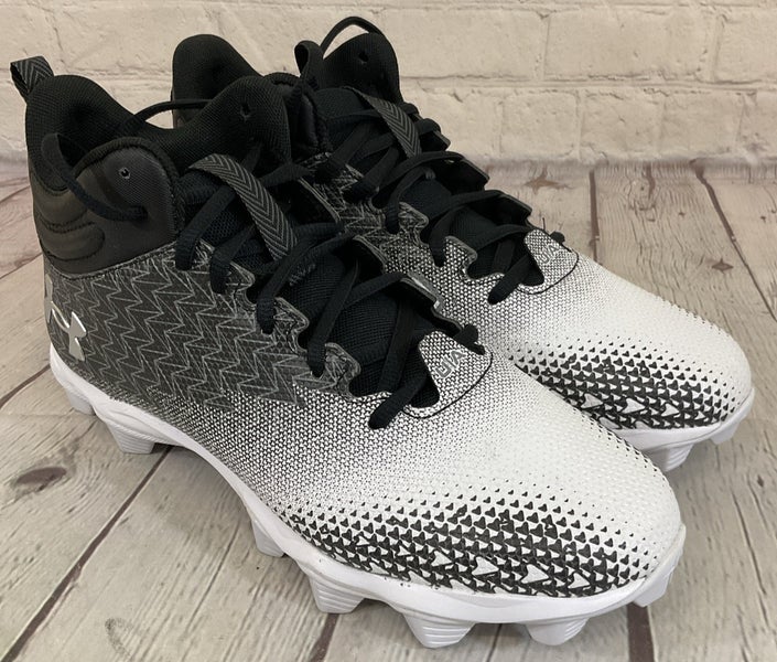 Under Armour 3026339-001 Spotlight FRAN 3 RM Football Cleats Black White US 6.5