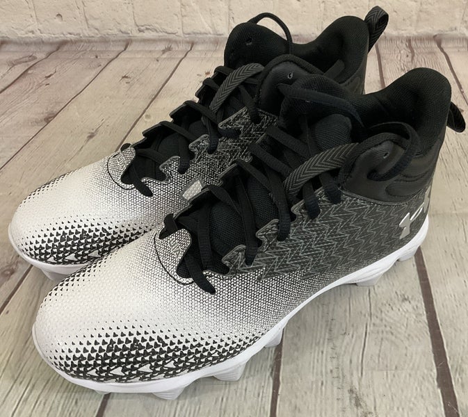 Under Armour 3026339-001 Spotlight FRAN 3 RM Football Cleats Black White US 6.5