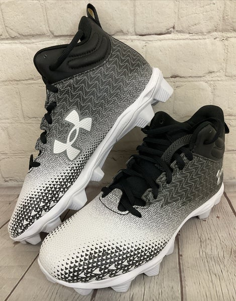Under Armour 3026339-001 Spotlight FRAN 3 RM Football Cleats Black White US 6.5
