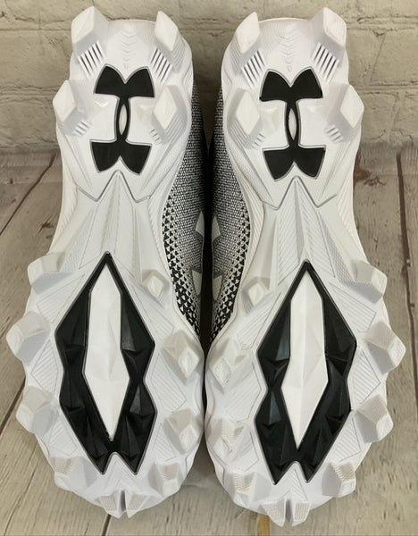 Under Armour 3026339-001 Spotlight FRAN 3 RM Football Cleats Black White US 6.5