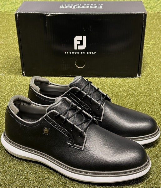 NEW FootJoy 2024 Traditions Leather Golf Shoes 57939 Black/White - Choose Size
