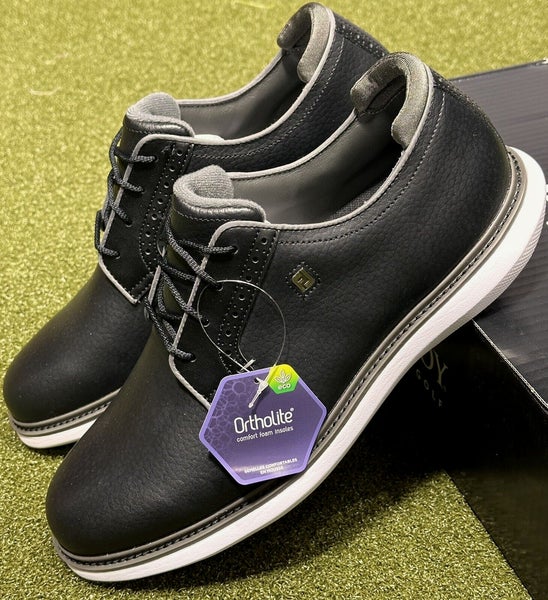 NEW FootJoy 2024 Traditions Leather Golf Shoes 57939 Black/White - Choose Size